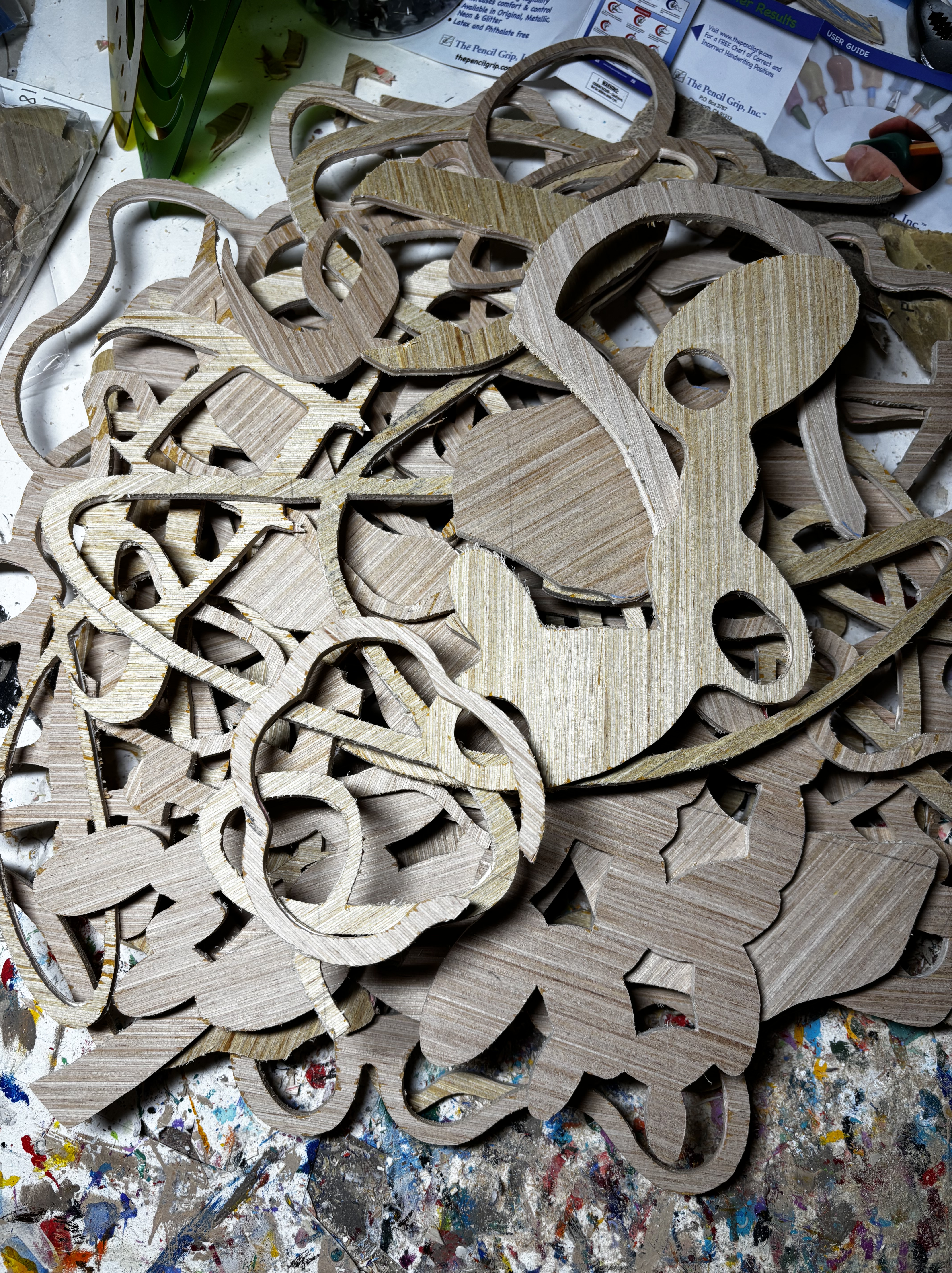 Pile of cut wood
